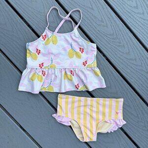 NWOT Pink Chicken Girls Joy Tankini Swim Set